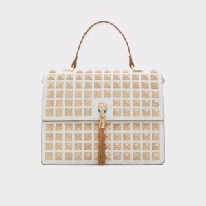 Bolso Clutch Aldo Grandsnake Top Handle Blancas | 9615803-OL