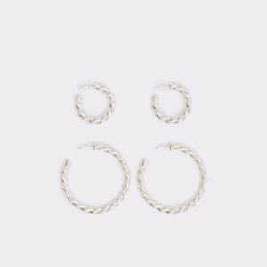 Pendientes Aldo Aderima Hoop Plateadas | 4102837-VE