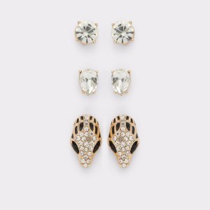 Pendientes Aldo Serpine Negras Doradas Multicolor | 9245137-WQ