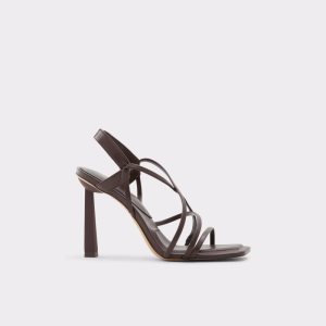 Sandalias Aldo Amilia Tiras High Sandal Marrones Oscuro | 8125079-KP