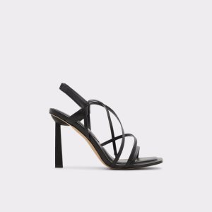 Sandalias Aldo Amilia Tiras Tacón Sandal Negras | 3682157-XV