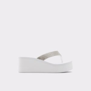 Sandalias Aldo Chima Flip Flops Blancas | 4312985-PA