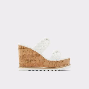 Sandalias Aldo Corky Wedge Sandal - Wedge Blancas | 3267895-SZ