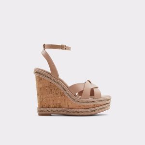 Sandalias Aldo Droyers Wedge Sandal - Wedge Beige Claro | 5201439-VG