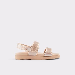 Sandalias Aldo Eowiliwia Sling Back Planos Sandal Rosas Doradas | 4023789-TC