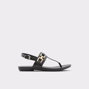 Sandalias Aldo Gannamaryn T-strap Sandal Negras | 3697152-DJ