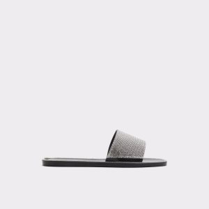 Sandalias Aldo Gwohasean Planos Sandal Negras Plateadas Multicolor | 6754298-LY