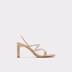 Sandalias Aldo Jennifer Tiras Tacón Sandal - Cup Sole Beige | 4052367-UR