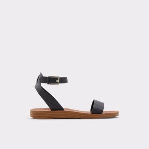 Sandalias Aldo Kedaredia Planos Sandal Negras | 7091632-ED