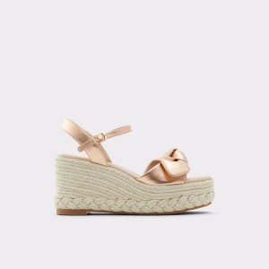 Sandalias Aldo Macrama Wedge Sandal - Wedge Rosas Doradas | 9205378-DL