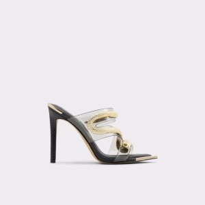 Sandalias Aldo Najash Tiras Tacón Sandal - Stiletto Negras | 5672940-TZ