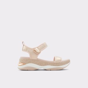 Sandalias Aldo Talenagyn Wedge Sandal Rosas Doradas | 9075218-NT
