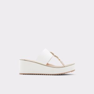 Sandalias Aldo Toea Tanga Sandal - Wedge Blancas | 3109785-JX