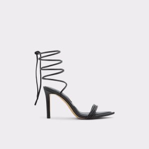 Sandalias Aldo Yberrar Tiras Tacón Sandal - Stiletto Negras | 9154387-VR