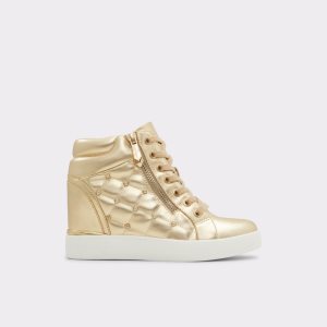 Zapatillas Aldo Ailannah High Top - Wedge Doradas | 9103852-BD
