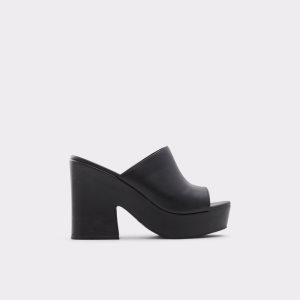 Zapatos Plataforma Aldo Ellara High Chanclas Sandal - Negras | 0236591-SC