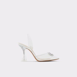 Zapatos Tacon Bloque Aldo Cheers Sling Back High Blancas | 0825476-DK