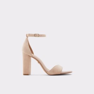 Zapatos Tacon Bloque Aldo Enaegyn Correa Tacón Sandal - Cup Sole Beige | 2064519-XM