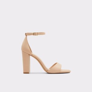 Zapatos Tacon Bloque Aldo Enaegyn Correa Tacón Sandal - Cup Sole Beige Claro | 6982043-FD
