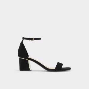 Zapatos Tacon Bloque Aldo Kedeaviel High Sandal Negras | 0258647-HM