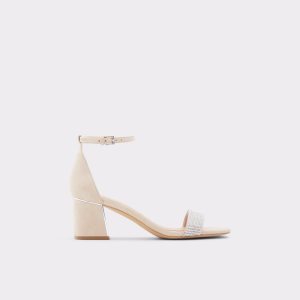 Zapatos Tacon Bloque Aldo Kedeaviel High Sandal Beige | 3127409-XJ