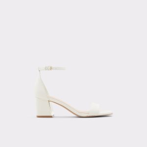 Zapatos Tacon Bloque Aldo Kedeaviel High Sandal Blancas | 3169854-TP