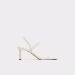 Zapatos Tacon Bloque Aldo Lokurr Sling Back Tacón Sandal Blancas | 9265410-QB