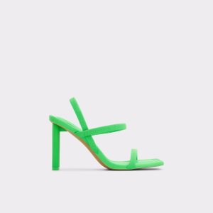 Zapatos Tacon Bloque Aldo Okurra Tiras Tacón Sandal Verde Claro | 7826410-XV
