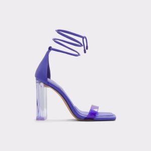 Zapatos Tacon Bloque Aldo Onardonita Tacón Sandal Moradas Claro | 1635298-KW