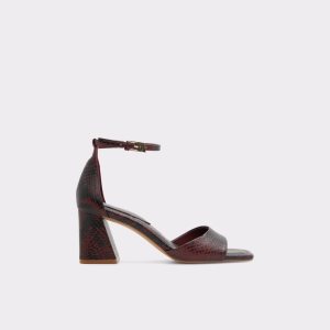 Zapatos Tacon Bloque Aldo Safdie Correa Tacón Sandal Rojas | 6397402-QS