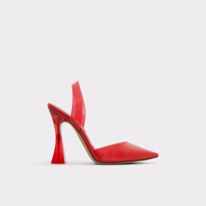 Zapatos Tacon Bloque Aldo Solanti Sling Back High Rojas | 0569238-QR