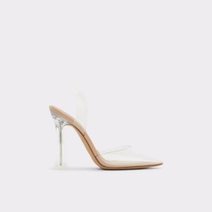 Zapatos Tacon Bloque Aldo Solanti Sling Back High Beige | 9230658-SP