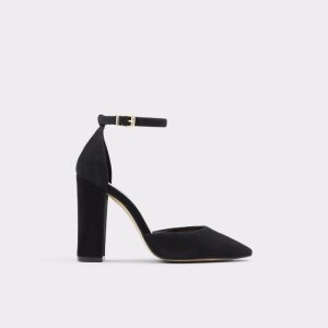 Zapatos Tacon Bloque Aldo Susan Tiras Tacón Negras | 2498730-PF